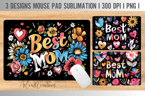 Best Mom Ever Mouse Pad – A Versatile Graphic Design Asset for Crafts and Branding