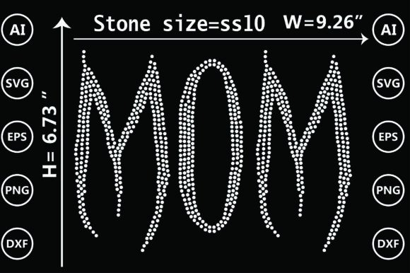 Cheer Mom Rhinestone Template Printable Review for Real Embroidery Projects