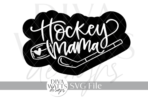 Hockey Mama Word Art SVG: A Bold Graphic for Creative Publishing
