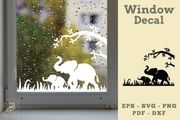 Mom and Baby Elephant Window Decal SVG: A Practical Review for Graphics and Crafts Sellers