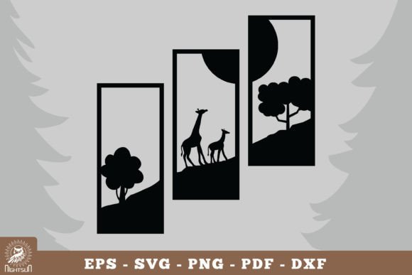 Mom and Baby Giraffe Home Decor SVG Graphics and Crafts Review