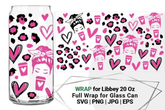 Mom Cheetah Cup for Libbey 20 Oz: A Versatile Graphic Design Asset for Crafts and Merch