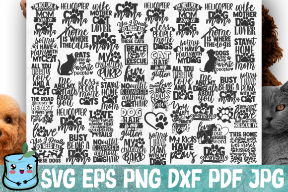 Pet Mom Bundle: A Graphic Design Asset for Crafting Enthusiasts
